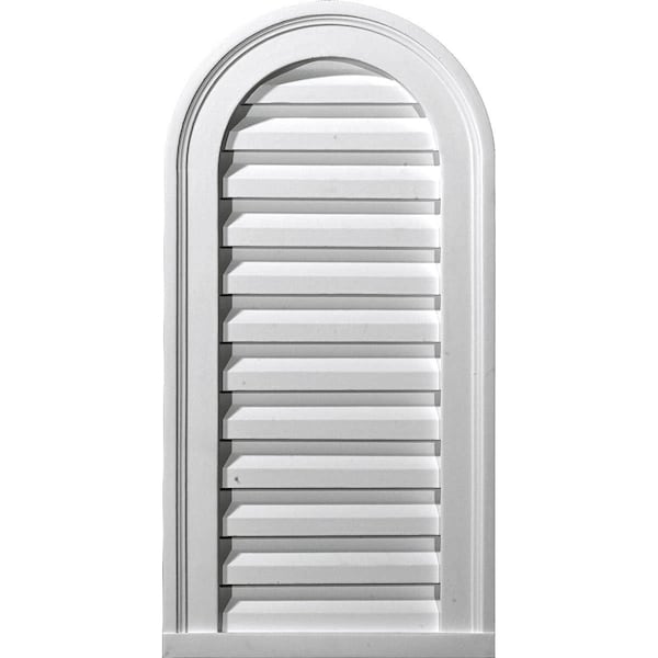 Ekena Millwork Cathedral Urethane Gable Vent Louver, Functional, 14"W x 22"H GVCA14X22F - main